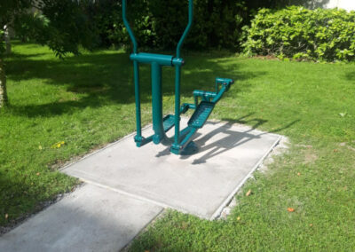 Gym equipment outside