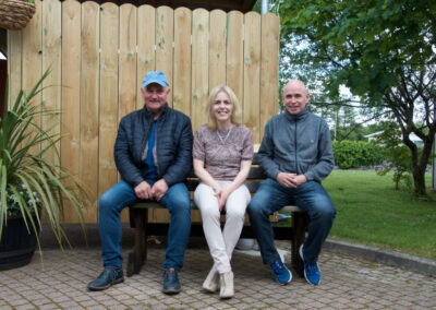 Photo of staff on bench